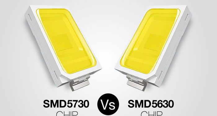 Comparativa chip SMD5730 y SMD5630