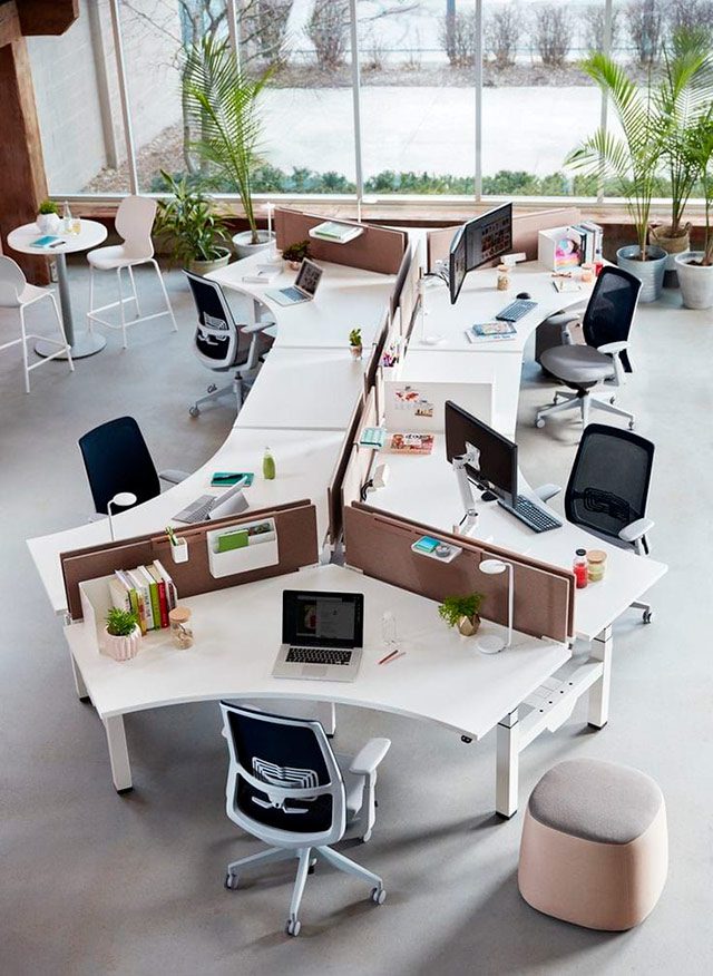Diseño área de trabajo en la oficina